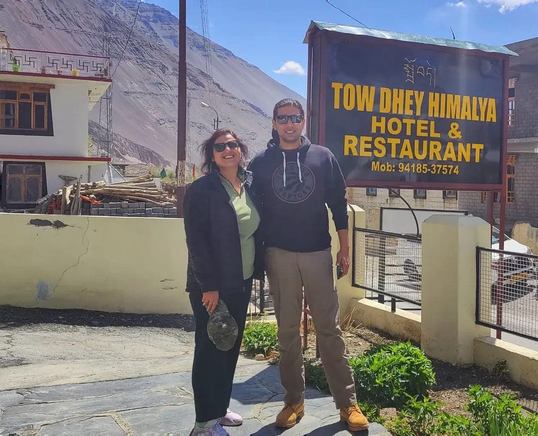 Tourists exploring Tabo from Tow Dhey Himalaya